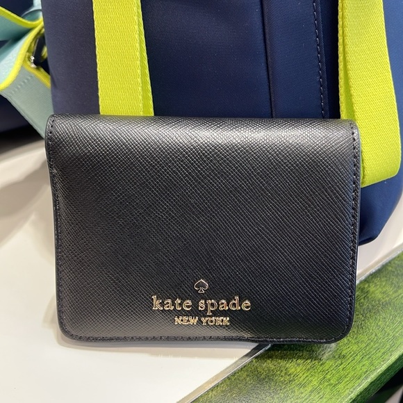 Kate Spade Madison Small Bifold Wallet
Black 
NWT - Picture 16 of 16